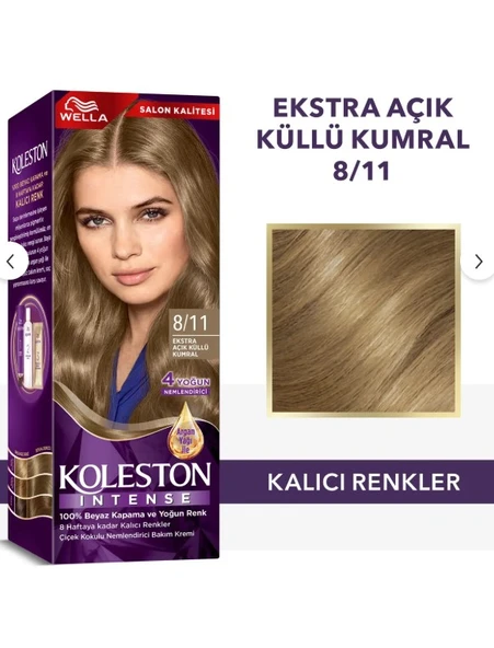 Koleston Intense 8-11 Ekstra Açık Küllü Kumral - 1