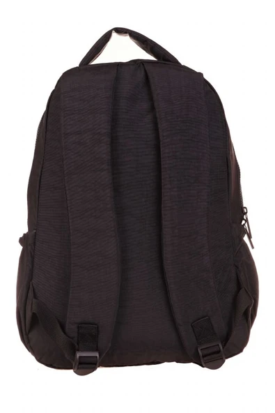 Kaukko Crazy Dört Bölmeli Erkek Okul ve Günlük Sırt Çantası - Siyah (Krinkıl Kumaş) K1677 - Resim 3