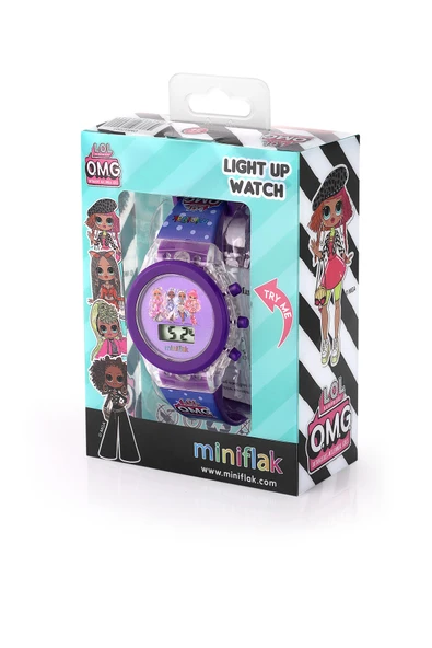 Miniflak LOL Surprise! Lisanslı OMG7001 Mor Işıklı Çocuk Saati - Resim 2