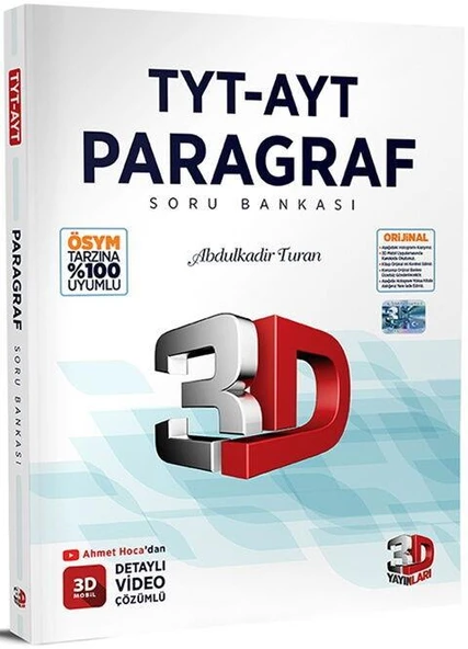 3D TYT-AYT Paragraf Soru Bankası - Resim 2