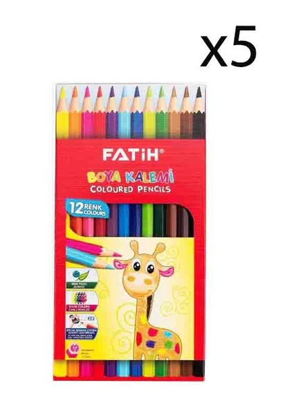 Fatih Kuru Boya 12 Renk Tam Boy 5 Adet ürün görseli