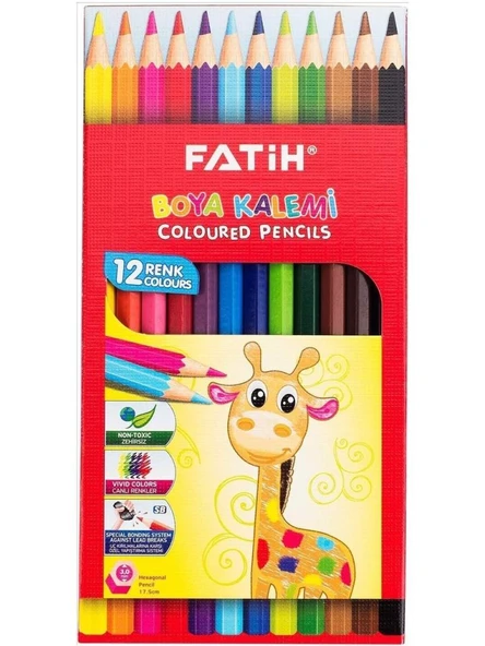 Fatih Kuru Boya 12 Renk Tam Boy 5 Adet - Resim 2