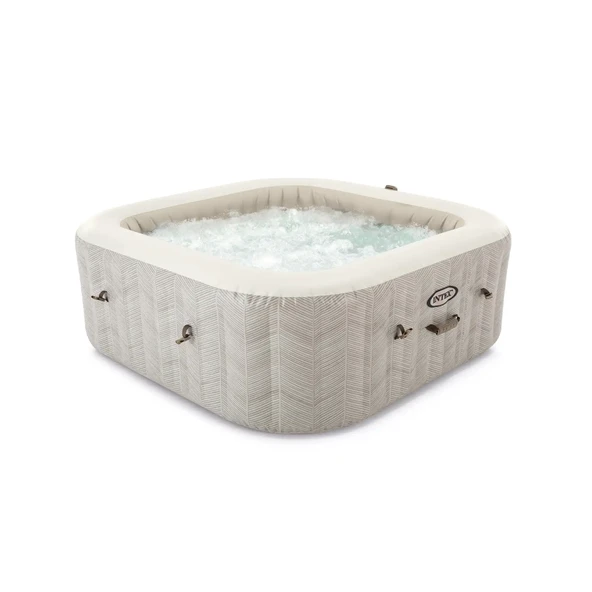 İNTEX 28472NP 6 KİŞİLİK CHEVRON DELUXE KARE  SPA SETİ 1.96mx1.96mx71cm