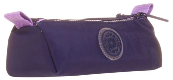 Kaukko İki Bölmeli Krinkıl Kumaş Kalem Çantası - Lacivert Mor - K2645 ürün görseli