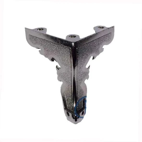 Kelebek Ahşap, Sunta Sandık Ayağı, Kutu Ayak 5,5 Cm - Nikel ürün görseli