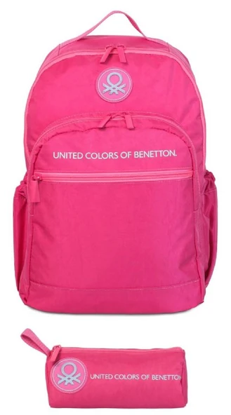 United Colors Of Benetton Monokrom Style Kız Çocuk Çanta Seti - Fuşya