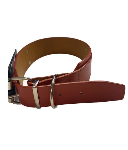 Doglife Turuncu Deri Köpek Boyun Tasması 4 cm x 49-57 cm - 2