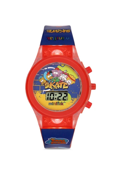 Miniflak Kral Şakir Lisanslı KS7001 Mavi Işıklı Çocuk Saati ürün görseli