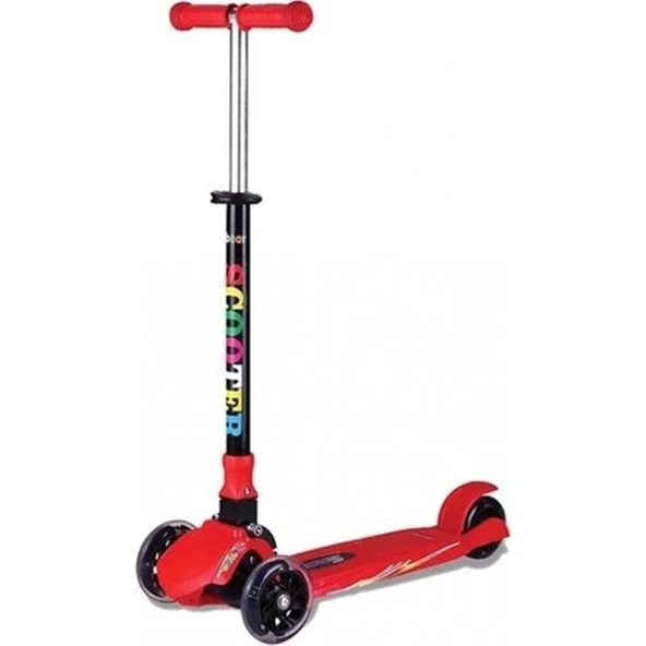 BABYHOPE JY-H01 POWER SCOOTER IŞIKLI 3 TEKER KIRMIZI - 4