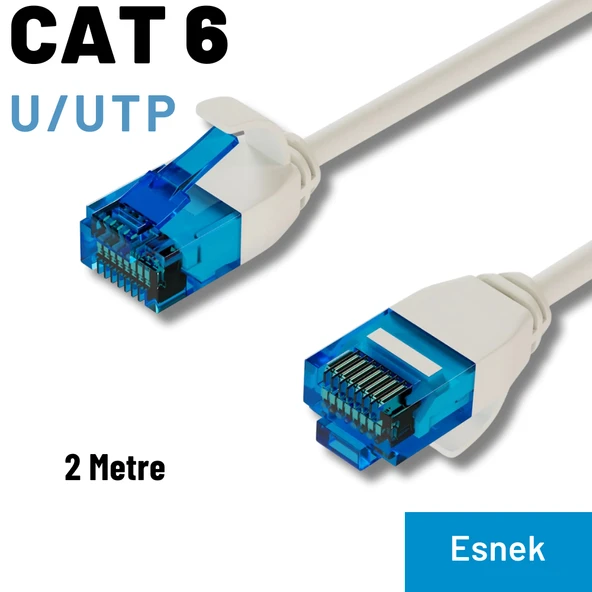 IRENIS CAT6 U/UTP Esnek Kablo, 2 Metre - 5