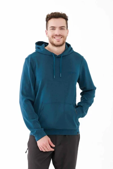 2AS Oliver Erkek Kapüşonlu Sıfır Yaka Sweatshirt Lacivert