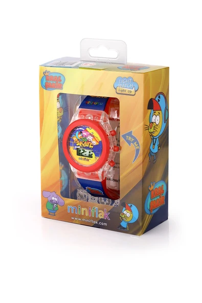 Miniflak Kral Şakir Lisanslı KS7001 Mavi Işıklı Çocuk Saati - Resim 2