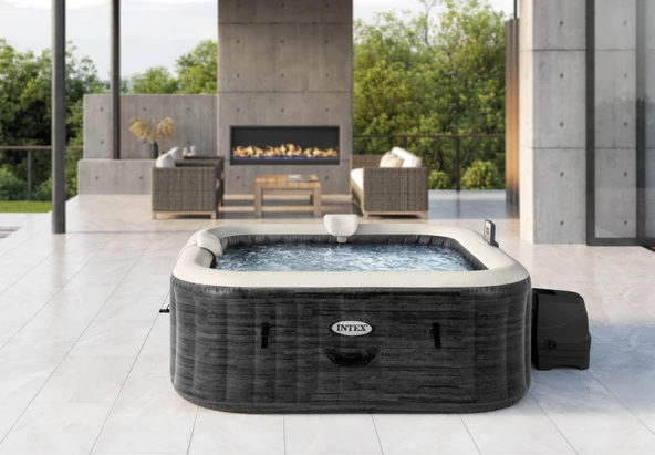 Intex 28452NP Greystone Deluxe Square Bubble 6 Kişilik Spa Seti 1.96mx1.96mx71cm - 2