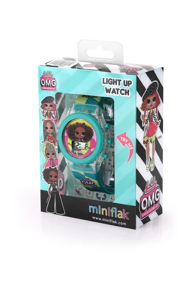 Miniflak LOL Surprise! Lisanslı OMG7003 Turkuaz Işıklı Çocuk Saati - Resim 2