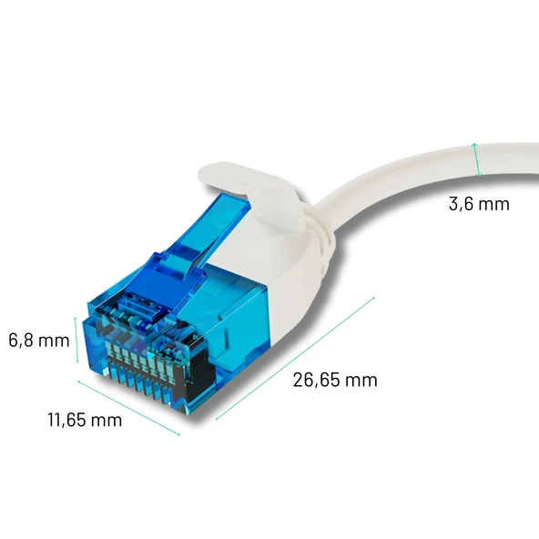 IRENIS CAT6 U/UTP Esnek Kablo, 2 Metre - 7
