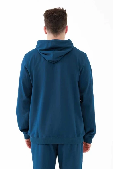 2AS Oliver Erkek Kapüşonlu Sıfır Yaka Sweatshirt Lacivert - 6
