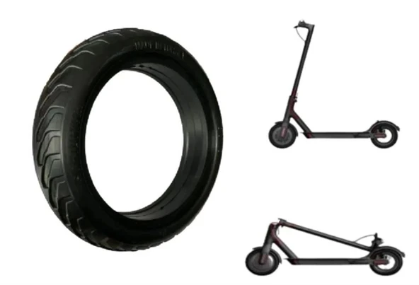 TEX  E-SCOOTER YUMUŞAK DOLGULU 8.5 INCH DIŞ LASTİK SİYAH