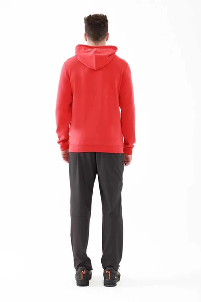 2AS Oliver Erkek Kapüşonlu Sıfır Yaka Sweatshirt Kırmızı - 3