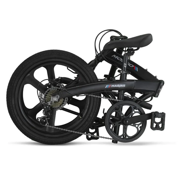 MOSSO MARINE-20-HYD-7V KATLANIR BİSİKLET 310H 20 JANT 7 VİTES MAT SİYAH - 3