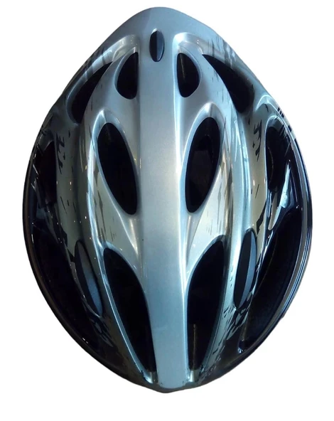 HELMET SPORT SAFETY KASK BİSİKLET KAYKAY PATEN İÇİN 54-60 CM SİYAH SILVER BH17-6 - 2