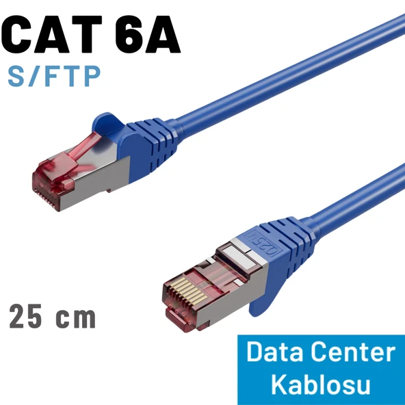 IRENIS CAT6A S/FTP Ethernet Data Center Kablosu, 25 cm - 2