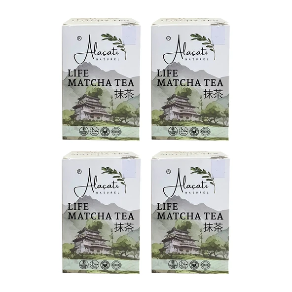 Alaçatı Natürel Life Matcha Tea 140 gr (7gr x 20 paket) x 4 Adet - 1