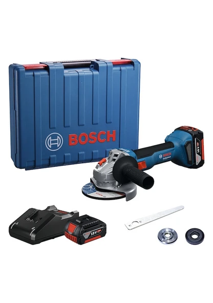 Bosch GWS 18V-8 2x4.0Ah Çift Akülü Taşlama - 1
