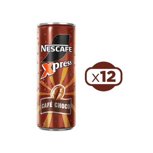 Nescafe Xpress Choco Soğuk Kahve 250 Ml X 12 Adet