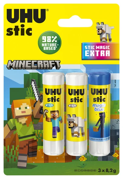 Uhu Stic 8.2gr 2+1 Bonus Pack Lisanslı Katı Yapıştırıcı / 37395