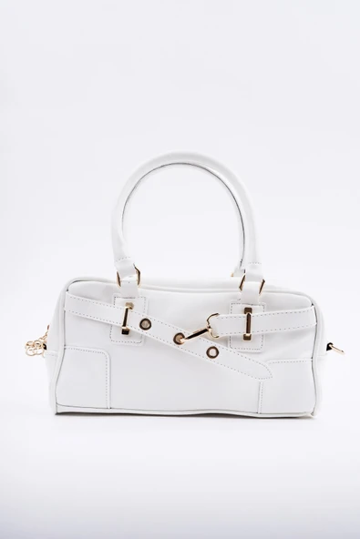 Muggo ROSALİE Kadın Kemer Detaylı El ve Omuz Çantası - 8