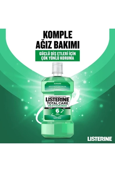 Listerine Ağız Bakım Suyu Alkolsüz Diş Eti Koruması 500 Ml - 2