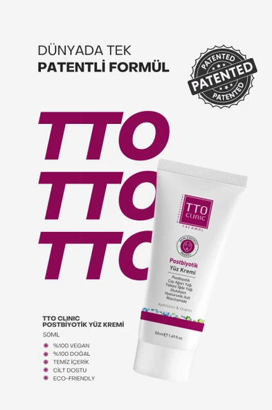 TTO CLINIC Postbiyotik Yüz Kremi 50 ml - Resim 4
