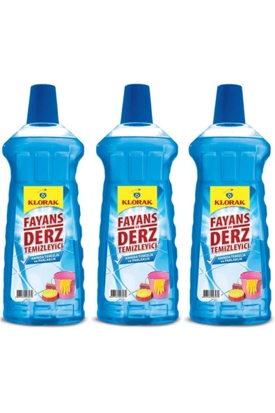 Fayans Ve Derz Temizleyici (mavi Su) 970 ml* 3 adet