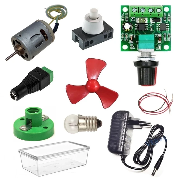 Kutulu 6 in 1 Motor ve Lamba Deney Seti (6 Devre) - Öğrenci Elektrik Devresi ürün görseli