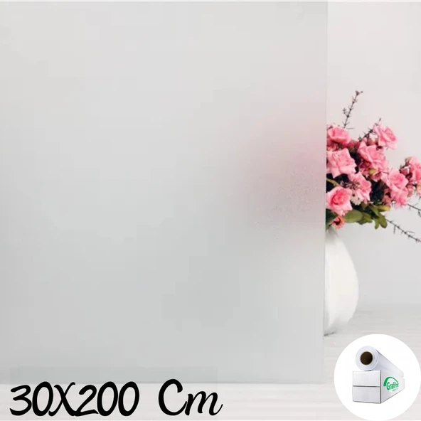 30 Cm x 2 Metre Cam Kumlama, Ofis, Duşakabin ve Balkon Camı Kaplama Folyosu