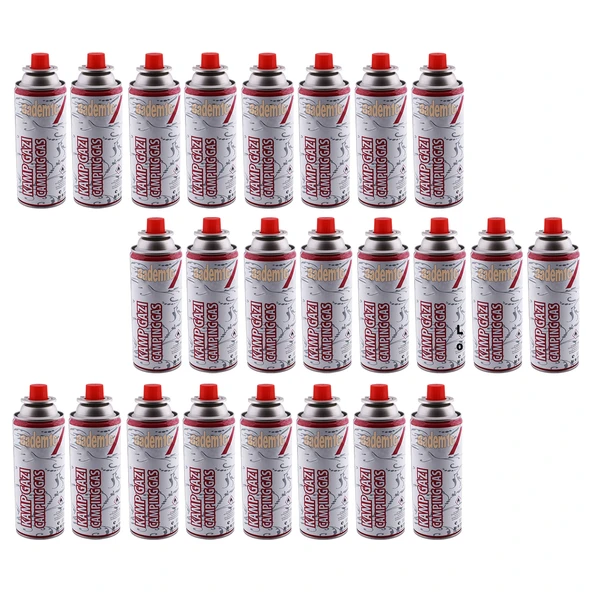 Kamp Gazı 24 Adet Set Pürmüz Yedek Kartuşu 227 Gram Piknik Kamp Mangal Mutfak Ateş Tutuşturucu - Resim 3