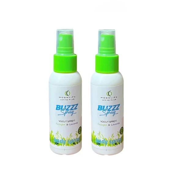 Doğal Sivrisinek ve Kene Kovucu Vücut Spreyi BUZZZ 100 ml, 2 Adet DVD Lokman Aktar