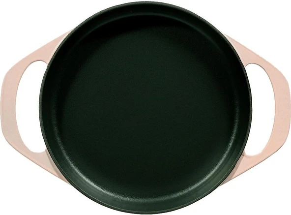 Pot Art Lotus Pembe Döküm Sahan Tava 22 cm - 4
