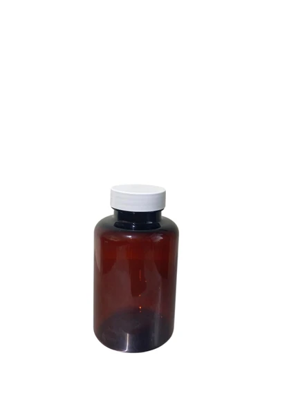 250ml kahverengi tablet şişesi beyaz kapak, 12 adet, tablet şişesi, ecza şişesi, kozmetik şişe