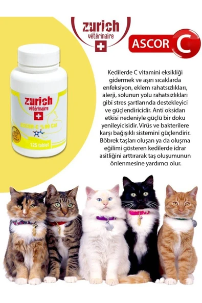 Zürich Cat Ascor-c %99 125 Tabs - Resim 2