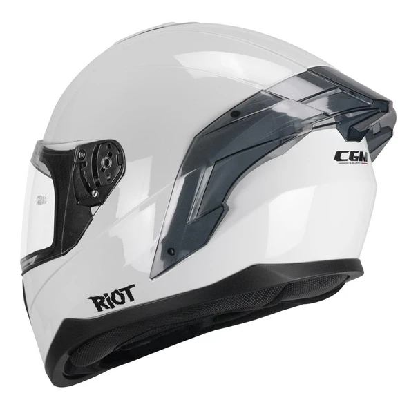 CGM 330A RIOT Sport Kapalı Kask Spoyler Beyaz -M - 3
