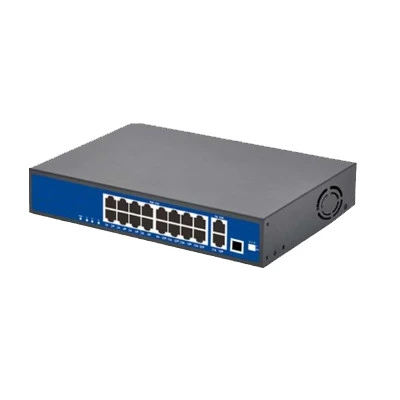 16 Port 10/100/1000MBPS 16+2 Gigabit Poe Switch - Resim 3