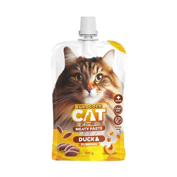 EuroGold Cat Et Ezmesi Ördek-balkabağı 100 Gr
