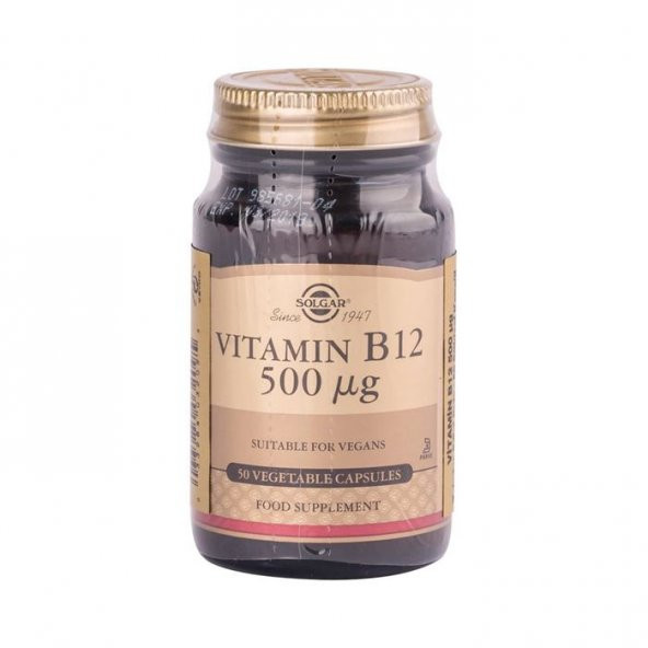Vitamin B-12 500 mcg 50 Kapsül