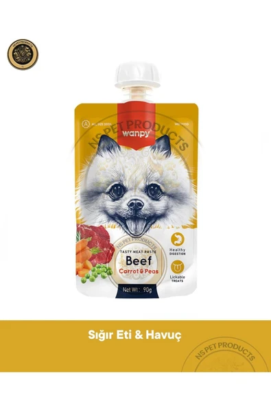 Taze Sığır Etli&Havuçlu Köpek Et Ezmesi 90 gr ürün görseli 1