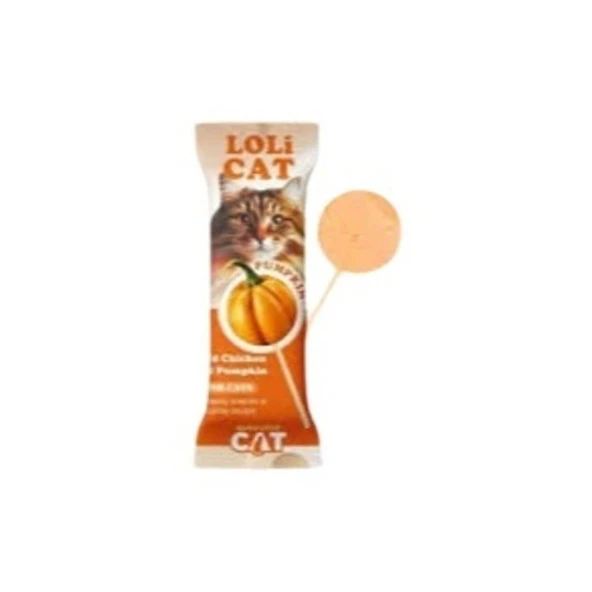 EuroGold Loli Cat Tavuklu Ve Balkabaklı 15'li Kedi Lolipopu 1,5 Gr