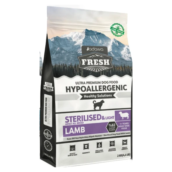 Jadawa Fresh Ultra Premium Hypoallergenic Kuzulu Kısır Diyet Yetişkin Köpek Maması 2 Kg