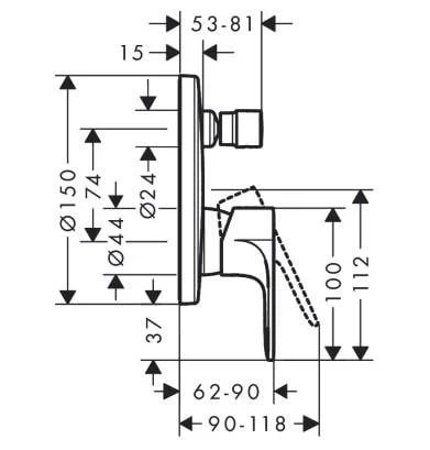Hansgrohe Rebris E Banyo Bataryası - 2