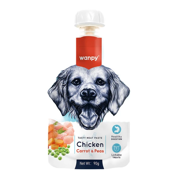 Wanpy Wanpy Taze Tavuklu&Havuçlu  Köpek Et Ezmesi 90 gr
