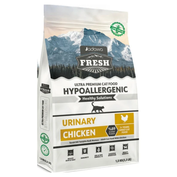Jadawa Fresh Ultra Premium Hypoallergenic Yetişkin Tavuk Urinary 1,5 Kg ürün görseli 1